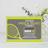 テニスバー（ユダヤ教の）バル・ミツバー招待状 招待状 (スタンド正面)