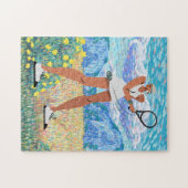 テニスパズルfor Woman Player ジグソーパズル (横)