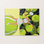 テニスパズルfor Woman Player ジグソーパズル (横)
