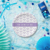 テニスパターンカスタムテニス ペーパープレート (パーティー)