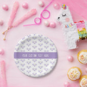 テニスパターンカスタムテニス ペーパープレート (パーティー)