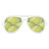 テニスパターン |スポーツファン アビエーターサングラス (正面)