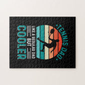 テニスパパレトロサンセット ジグソーパズル (横)