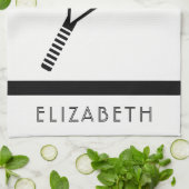 テニスパーソナライズされたの名前またはモノグラム キッチンタオル (折り畳み)