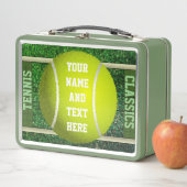 テニスパーソナライズされたクラシックメタルランチボックス メタルランチボックス (インサイチュ)