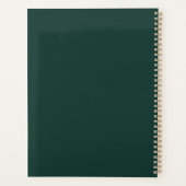 テニスパーソナライズされたクラブネームチームプレーヤー2025 プランナー手帳 (裏面)