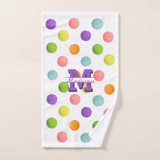 テニスパーソナライズされたスポーツタオル ハンドタオル (ハンドタオル)