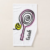 テニスパーソナライズされたスポーツ用ハンドタオル ハンドタオル (ハンドタオル)