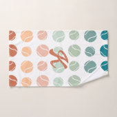 テニスパーソナライズされたトレンディーテラコッタ ハンドタオル (ハンドタオル)