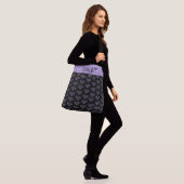 テニスパーソナライズされたパターン名前をカスタムするテニス クロスボディバッグ (モデル)