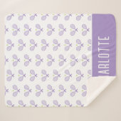 テニスパーソナライズされたパターン名前をカスタムするテニス シェルパブランケット (正面(横))