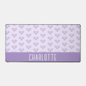 テニスパーソナライズされたパターン名前をカスタムするテニス デスクマット (正面)