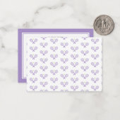 テニスパーソナライズされたパターン名前をカスタムするテニス ノートカード (正面/裏面インサイチュ)