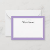 テニスパーソナライズされたパターン名前をカスタムするテニス ノートカード (裏面)