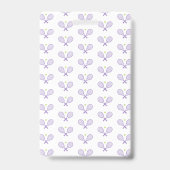 テニスパーソナライズされたパターン名前をカスタムするテニス バッジ (裏面)