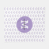 テニスパーソナライズされたパターン名前をカスタムするテニス フリースブランケット (正面(横))