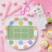 テニスパーソナライズされたパーティー誕生日 ペーパープレート (パーティー)