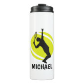 テニスパーソナライズされたボール選手コーチのクラシースポーツ タンブラー (正面)