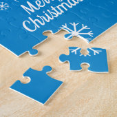 テニスパーソナライズされたボール雪だるまクリスマスパズル ジグソーパズル (側面)