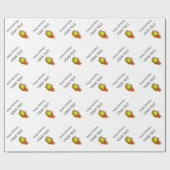 テニスパーソナライズされたボール・オン・ファイアテニステーマプレゼント ラッピングペーパー (フラット)