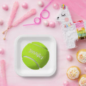 テニスパーソナライズされたボール   ペーパープレート (パーティー)