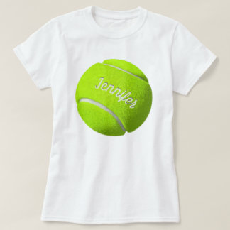 テニスパーソナライズされたボール Tシャツ