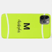 テニスパーソナライズされたモノグラムイニシャル名 Case-Mate iPhoneケース (裏面(横))
