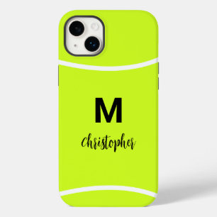 テニスパーソナライズされたモノグラムイニシャル名 Case-Mate iPhone 14 PLUSケース