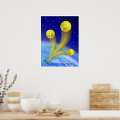 テニスパーソナライズされた勝利 ポスター (キッチン)