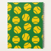 テニスパーソナライズされた選手のためのデザイン，コーチと プランナー手帳 (裏面)