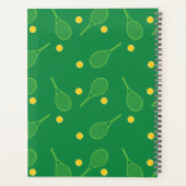 テニスパーソナライズされた選手のためのデザイン、コーチ… プランナー手帳 (裏面)