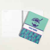 テニスパーソナライズされた選手のためのデザイン、コーチ… プランナー手帳 (ディスプレー)