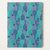 テニスパーソナライズされた選手のためのデザイン、コーチ… プランナー手帳 (裏面)