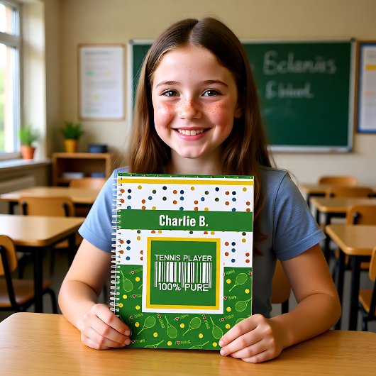 テニスパーソナライズされた選手のためのデザイン、コーチ… プランナー手帳