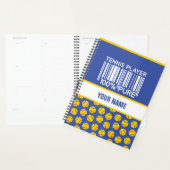 テニスパーソナライズされた選手のためのデザイン、コーチ… プランナー手帳 (ディスプレー)