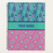 テニスパーソナライズされた選手のためのデザイン、コーチ… プランナー手帳 (正面)