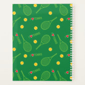 テニスパーソナライズされた選手のためのデザイン、コーチ… プランナー手帳 (裏面)