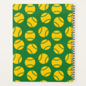 テニスパーソナライズされた選手のためのデザイン、コーチ… プランナー手帳 (裏面)