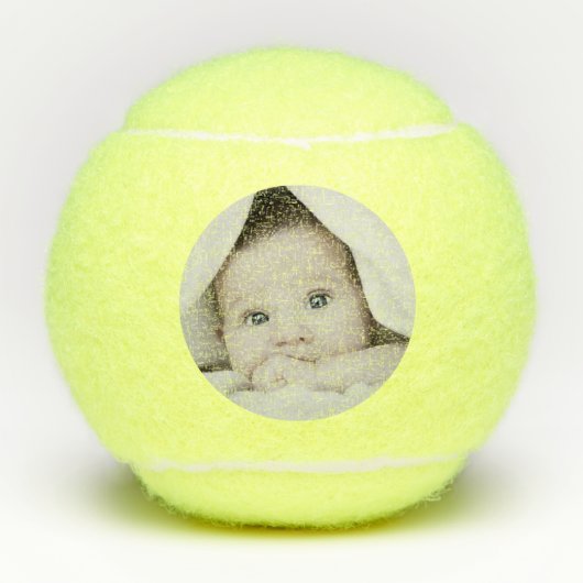 テニスパーソナライズされた選手のカスタム写真 テニスボール (正面)