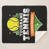 テニスパーソナライズされた選手の名前VARSITY大会 シェルパブランケット (正面(横))