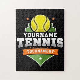 テニスパーソナライズされた選手の名前VARSITY大会 ジグソーパズル