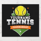 テニスパーソナライズされた選手の名前VARSITY大会 ビールラベル (シングルラベル)