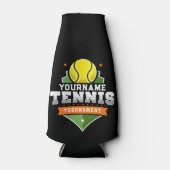 テニスパーソナライズされた選手の名前VARSITY大会 ボトルクーラー (正面)