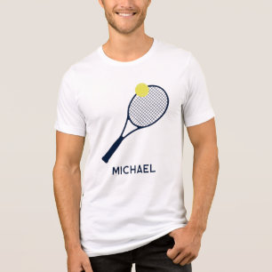 テニスパーソナライズされた選手クラブ会員スワッグ トライブレンドTシャツ