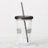 テニスパーソナライズされた選手テニスガールカスタムギフト アクリルタンブラー (左)