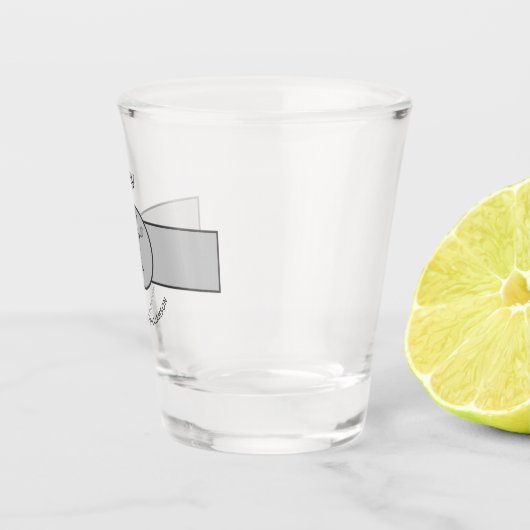 テニスパーソナライズされた選手テニスガールカスタムギフト ショットグラス (右)