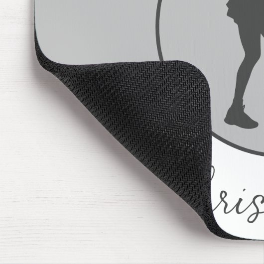 テニスパーソナライズされた選手テニスガールカスタムギフト マウスパッド (コーナー)