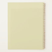 テニスパーソナライズされた選手ラケットモチーフ2025 プランナー手帳 (裏面)