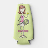 テニスパーソナライズされた選手 ボトルクーラー (正面)