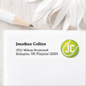 テニスパーソナライズされた |スポーツ選手 ラベル (インサイチュ)